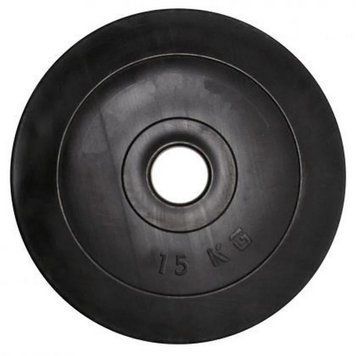 Диск гантельний "Rock Pro" NE-PL-D-15 15 кг композитний у пластиковій оболонці NE-PL-D-15 фото