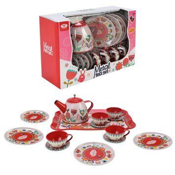 Дитячий набір посуду Tea set 620-C5 метал, 14 предметів 63361 фото