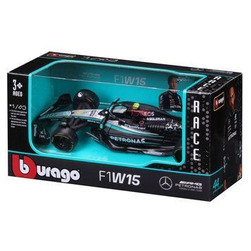Колекційна автомодель Mercedes-AMG F1 W15 Performance (2024) Bburago 18-38208, 1:43 масштаб 52919 фото