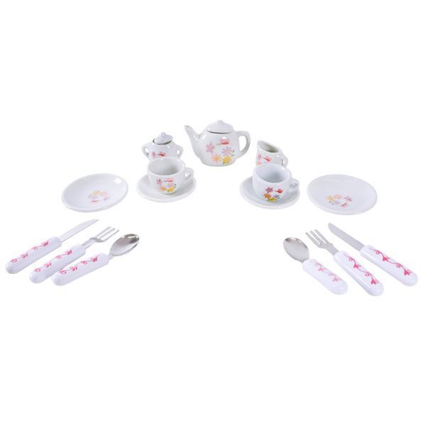 Дитячий набір посуду Tea set 868-E6-1 порцеляна, 17 предметів 63362 фото