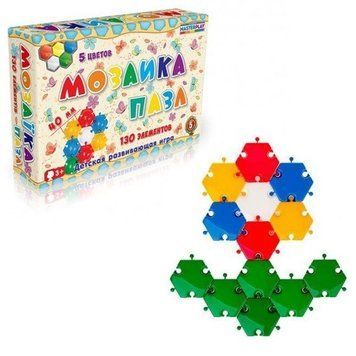 Дитяча мозаїка-пазл №5 1-146, 130 деталей &Oslash;40мм 14559 фото