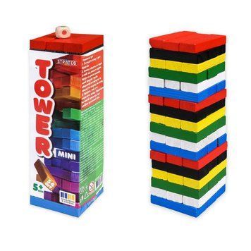 Настольная игра "TOWER MINI" 31064, 54 бруска, кубик 31064 фото