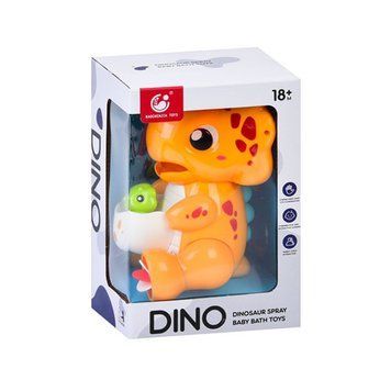 Детская игрушка для купания "Динозаврик" 9928-9929(Orange) 21 см, водопад, присоски 9928-9929(Orange) фото