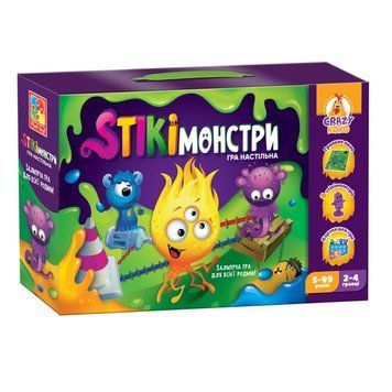 Настільна гра "Стікімонстри" Vladi Toys VT8055-35 (укр) VT8055-35 фото