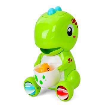 Детская игрушка для купания "Динозаврик" 9928-9929(Green) 21 см, водопад, присоски 9928-9929(Green) фото