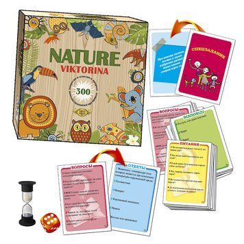 Дитяча настільна гра "NATURE. Вікторина" MKK0602 від 5 років 13799 фото