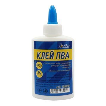 Клей канцелярский ПВА 358000 колпачок-дозатор, 100 грамм 358000 фото