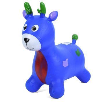 Дитяча іграшка-стрибун "Оленятко" MS 3259(Blue) гума, до 20 кг 62964 фото