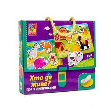 Настільна гра для дітей Хто де живе? VT1302-26 21143 фото