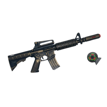 Іграшковий автомат з м'якими кулями M16 PF Golden Gun 910GG Золотий 18593s39635 фото
