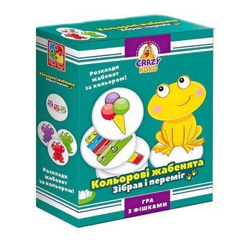 Гра настільна "Кольорові жаби" Vladi Toys VT8025-06 укр 30417 фото