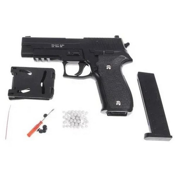 Дитячий пістолет на кульках "Sig Sauer 226" Galaxy G26+ чорний з кобурою 29082 фото