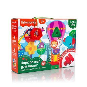 Гра-конструктор з болтами @Fisher-Price. Парк розваг@ Vladi Toys VT2905-21 Укр 23970 фото