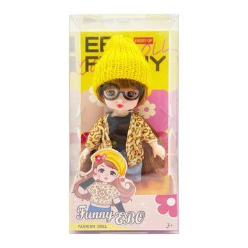 Кукла шарнирная для девочек Funny EBO DH2368B(Yellow-1) 15 см DH2368B(Yellow-1) фото