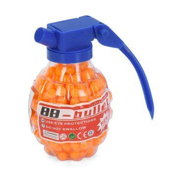 Кульки (пульки) для дитячої зброї "Граната" BB-5(Orange) 500 шт 63199 фото