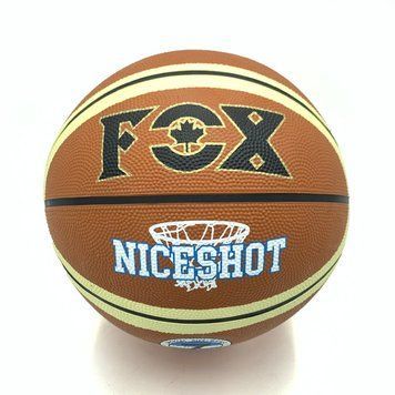 М'яч баскетбольний Fox ball №7 NE-BAS-1026 коричнево-бежевий NE-BAS-1026 фото