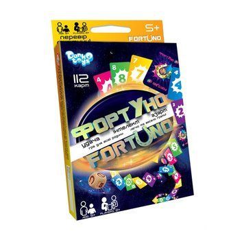 Розвиваюча настільна гра "ФортУно" UF-03-01U 112 карток та кубик UF-03-01U фото