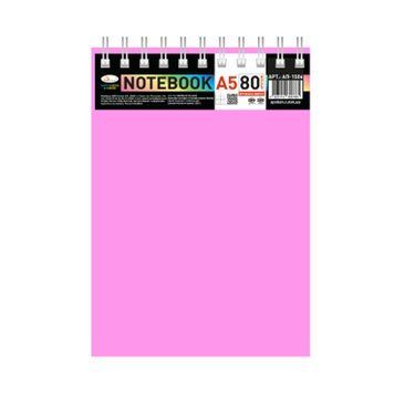 Блокнот А5 В-БП5-80(Pink) 80 аркушів, пружина зверху 63441 фото