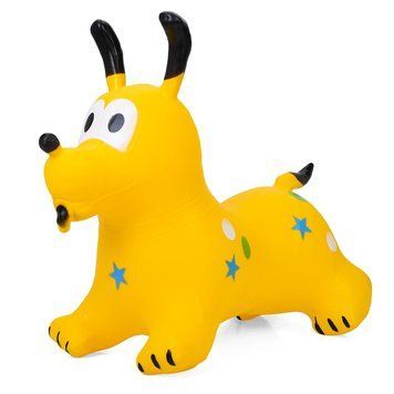 Дитяча іграшка-стрибун "Собачка" MS 4161(Yellow) гума, до 20 кг 62945 фото