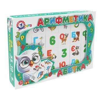 Детский развивающий набор кубиков "Азбука + Арифметика" 2728TXK 24 кубика 2728TXK фото