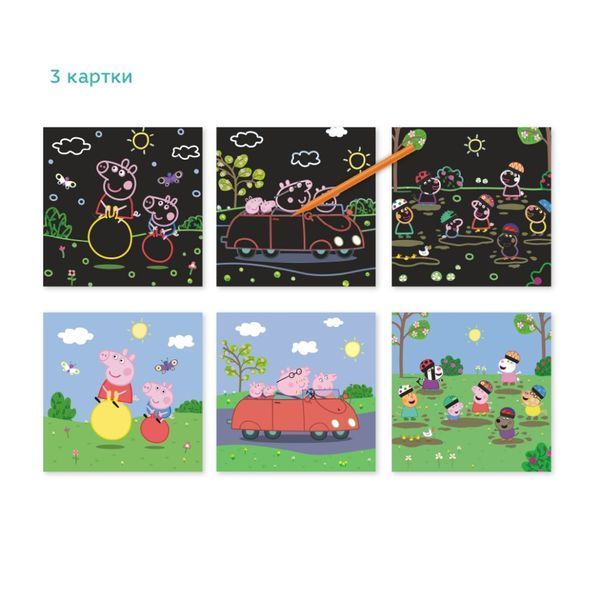 Набір гравюр Peppa Pig "Веселі розваги" Dodo 200185 30291 фото