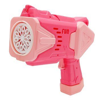 Дитячий генератор мильних бульбашок Пістолет 2238 (Pink) зі світлом 2238(Pink) фото