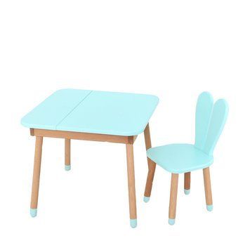 Дитячий стіл 04-025B-DESK, зі стільчиком, блакитний 45471 фото
