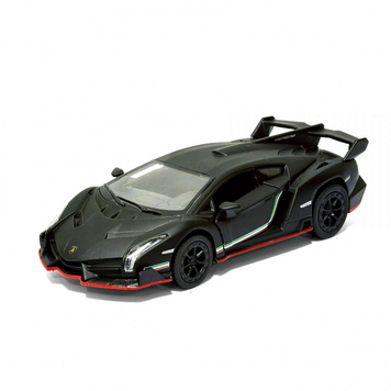 Колекційна іграшкова машинка MATTE LAMBORGHINI KT5370W інерційна Black 13348s14998 фото