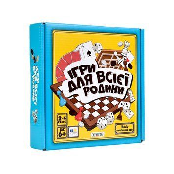 Набір настільних ігор "Ігри для всієї родини" 30688/1, 4 гри 30688/1 фото