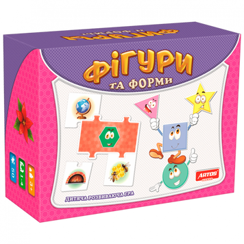 Дитяча настільна гра "Фігури та форми" 0581 від 3 років 0581 фото