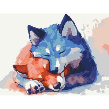 Картина за номерами "Дика ніжність" &copy;arttem_illustration 11710-AC 30х40 см 62546 фото