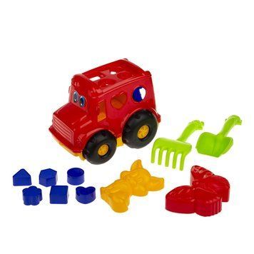Сортер-автобус "Бусик" №2 Colorplast 0251 Червоний 0251(Green) фото