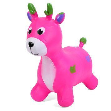 Дитяча іграшка-стрибун "Оленятко" MS 3259(Pink) гума, до 20 кг 62961 фото
