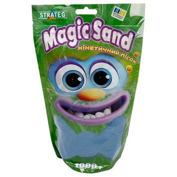 Креативна творчість "Кінетичний пісок Magic sand" 39404-3 блакитний 1 кг 62251 фото