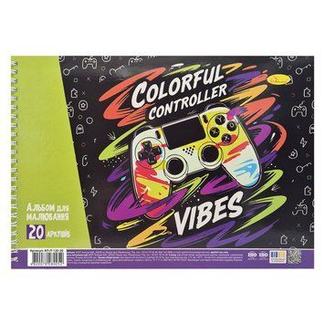 Альбом для малювання Colorfull controller АП-0308-11, 20 аркушів, 100 г/м2 63417 фото