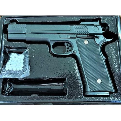 Страйкбольний пістолет "Браунінг Browning HP" Galaxy G20 метал чорний 23967 фото