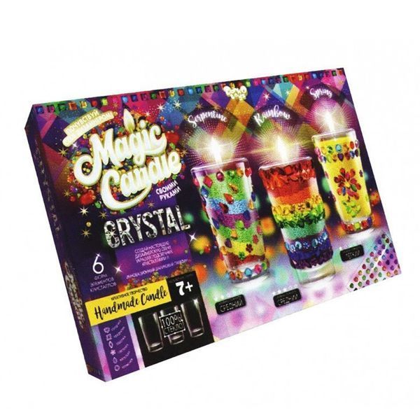 Комплект креативної творчості MAGIC CANDLE CRYSTAL 7320DT, 3 свічки в комплекті MgC-02-01 фото